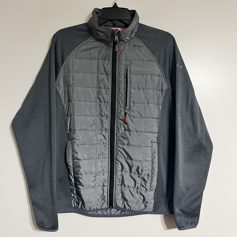 Orvis Mixed‎ Media Quilted Lightweight Puffer Jacket Gray Men's Size Medium